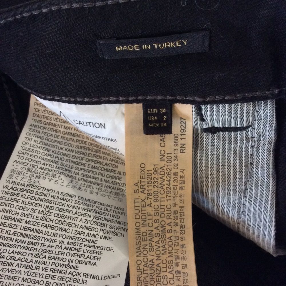 NWT Massimo Dutti Black Flare Jeans-2 - Picture 7 of 9